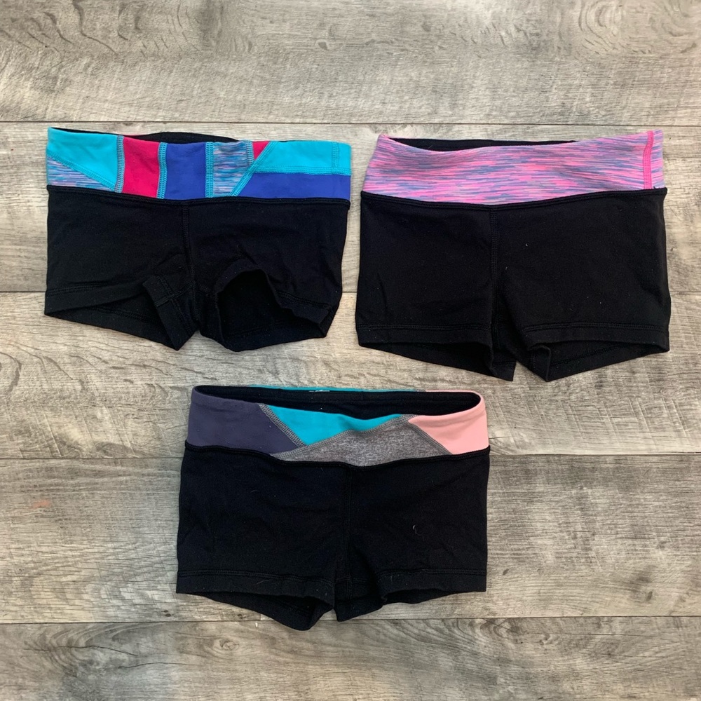 Ivivva tumble / dance shorts, reversible, size 6